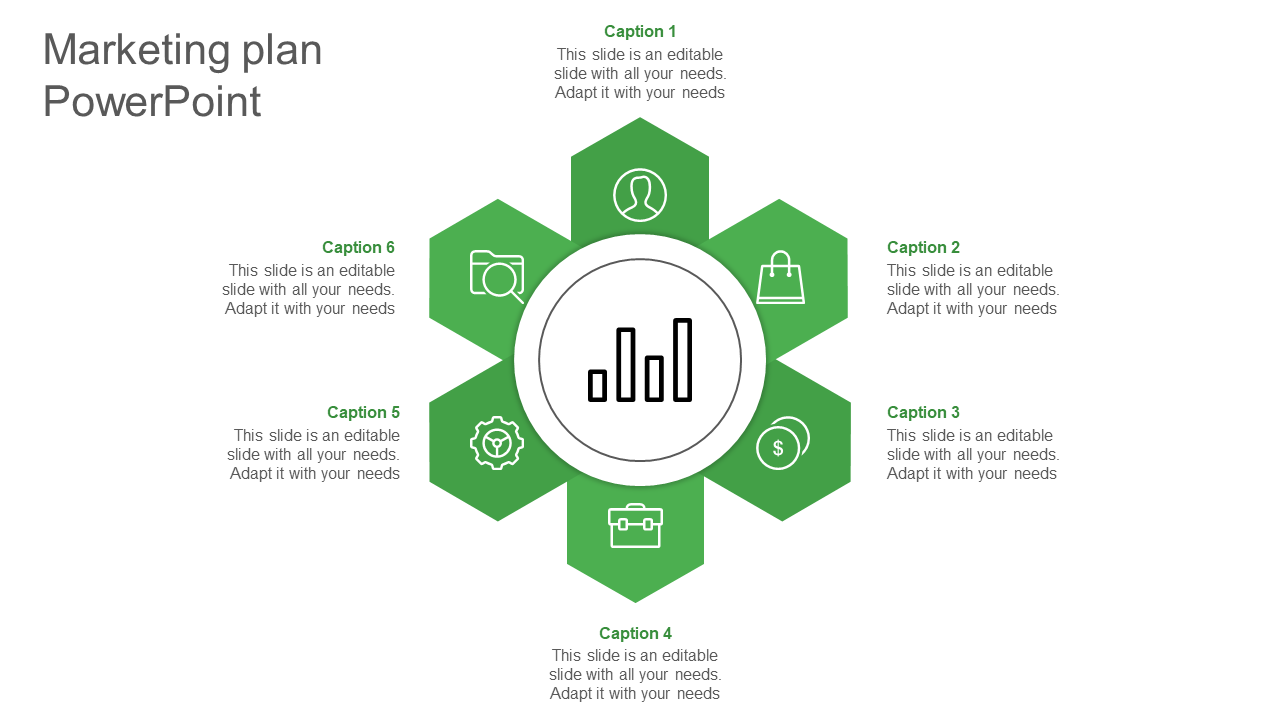 marketing plan powerpoint-green